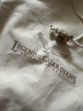 Legend of the Guardians Graphic Hoodie - Cream with Brown Print